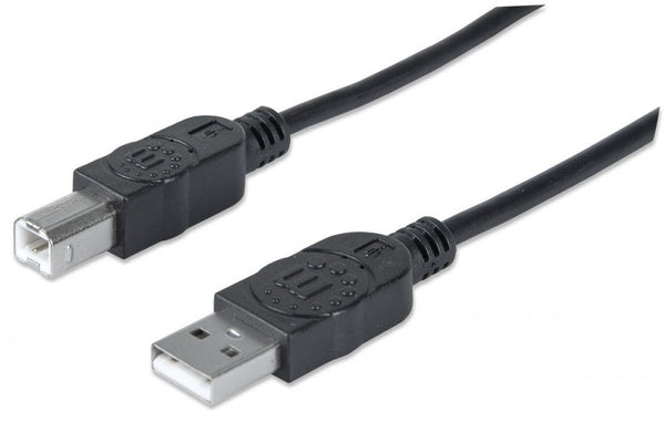 Cable Usb V2.0 Manhattan A-B 1.8 Metro Negro 333368