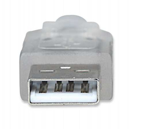 Cable Usb V2.0 Manhattan A-B 4.5 Metros Plata 340465
