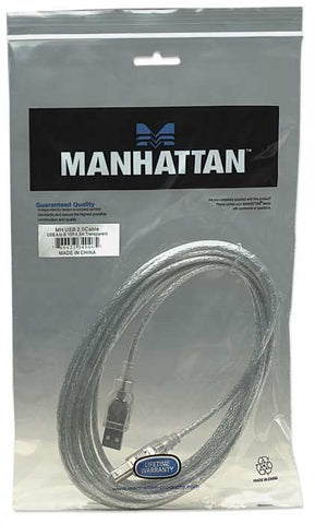 Cable Usb V2.0 Manhattan A-B 4.5 Metros Plata 340465