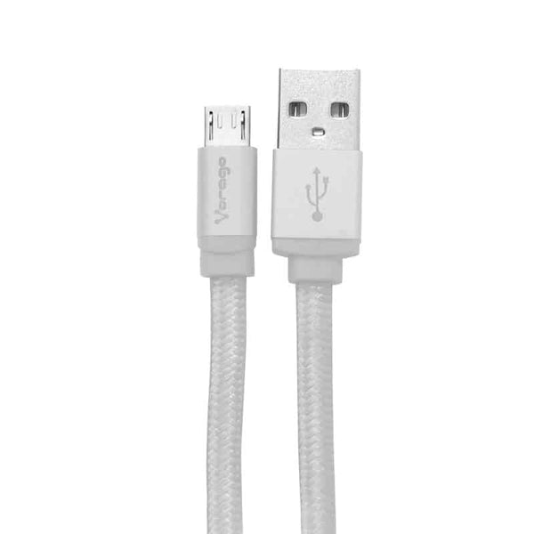 Cable usb. Vorago. Cab-113. Usb 2. A micro usb. 1 Metro blanco bolsa