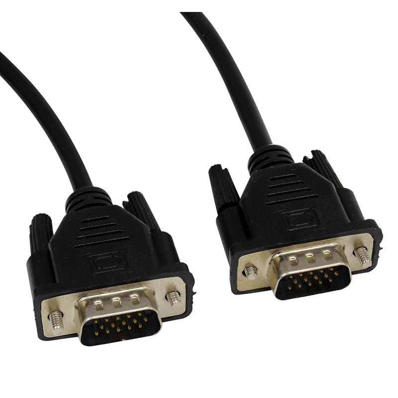 Cable Vga Ghia Para Monitor O Proyector 1.8 Metros Negro Macho-Macho