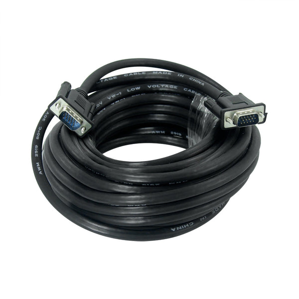 Cable Vga Ghia Para Monitor O Proyector 15 Metro Negro Macho-Macho