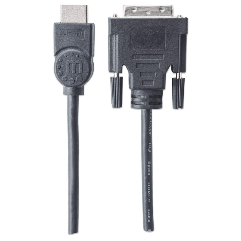 Cable video hdmi manhattan dvi-d m-m 1.8m 372503