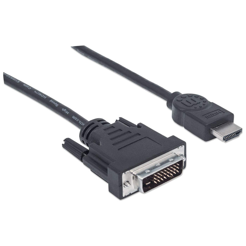 Cable video hdmi manhattan dvi-d m-m 1.8m 372503