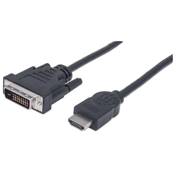 Cable video hdmi manhattan dvi-d m-m 1.8m 372503