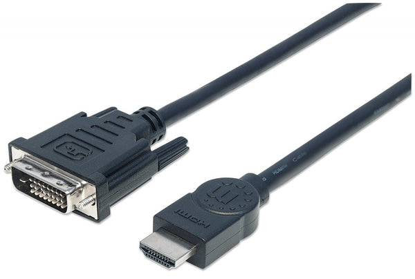 Cable Video Hdmi Manhattan Dvi-D Macho-Macho 3.0 Metros 372510