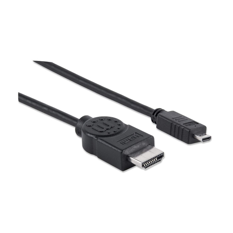 Cable Video Hdmi Manhattan Macho-Micro 2 Metros + Ethernet 324427