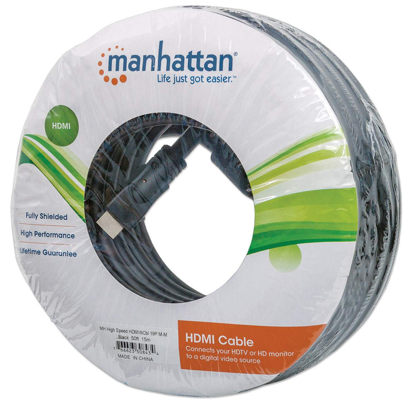 Cable Video Manhattan Hdmi 1.3 Macho-Macho 15.0 Metros Bolsa 308434