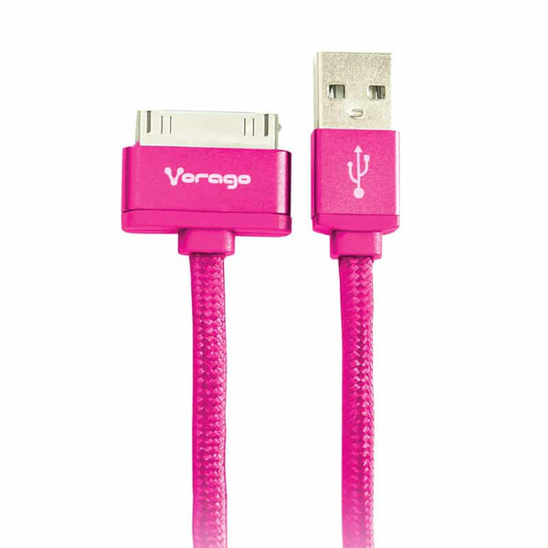 Cable Vorago Cab-118 Usb-Apple Dock 1 Metro Rosa, Bolsa.