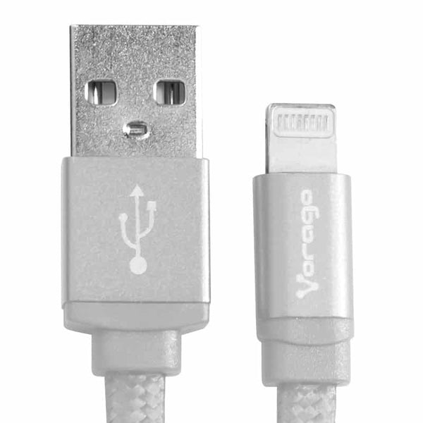 Cable Vorago Cab-119 Blanco Usb-Apple Lightning 1 Metro Blanco, Bolsa.