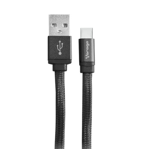 Cable Vorago Cab-123 Usb-Tipo C 1 Metro Carga Rapida Negro