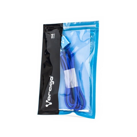 Cable Vorago Cab-209 Dual Micro Usb, Lightning Azul 1 Metro Bolsa