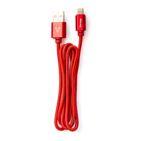 Cable Vorago Cab-209 Dual Micro Usb, Lightning Rojo 1 Metro Bolsa