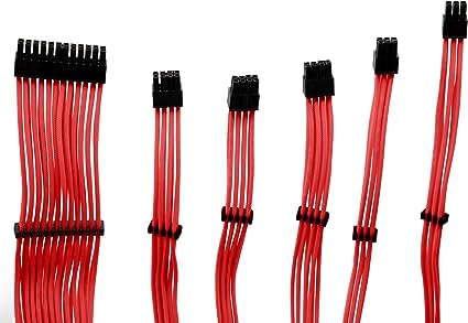 Cables Psu Ext Fpoder Yeyian Kabel S1000 Rojo Hilos De Cu, 300 +-10 Mm