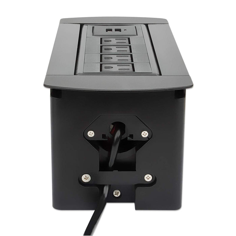 Caja De Mesa Manhattan Conexiones, Ac 4, (Usb 2/ 5v/2.1a), 164849