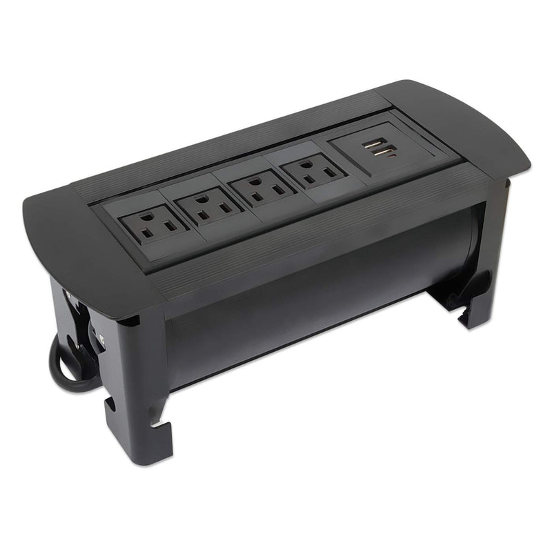 Caja De Mesa Manhattan Conexiones, Ac 4, (Usb 2/ 5v/2.1a), 164849