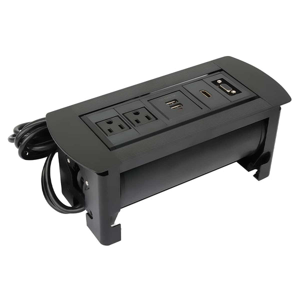 Caja De Mesa Manhattan Conexiones, Ac2, Usb2, Hdmi1, Vga1, 164832