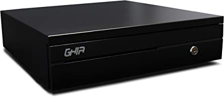 Cajón De Dinero Ghia Negro Compartimientos 5 Billetes, 8 Monedas