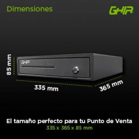 Cajón De Dinero Ghia Oxford Compartimientos 4 Billetes, 8 Monedas