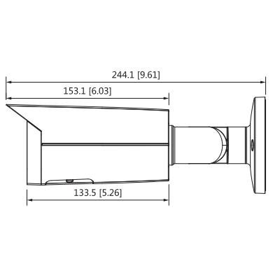 Camara Bala Dahua Ip 4k Alarma Microsd Poe (Dh-Ipc-Hfw2831tn-As-0360b-S2)