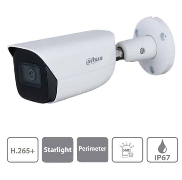 Camara Bala Dahua Ip Ia 4mp Micro Integra Ir 50 Metros Ip67 (Dh-Ipc-Hfw3441en-Sa-0280b)