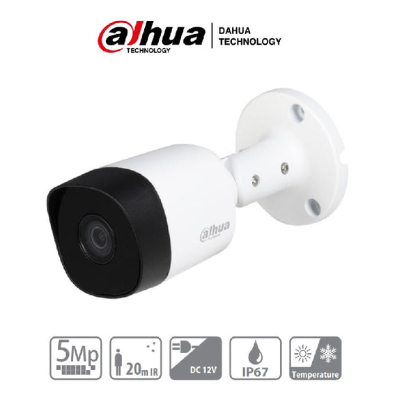 Camara Dahua Bala 5 Mp, Lente De 2.8mm, Metal (Dh-Hac-B2a51n-0280b-S2)