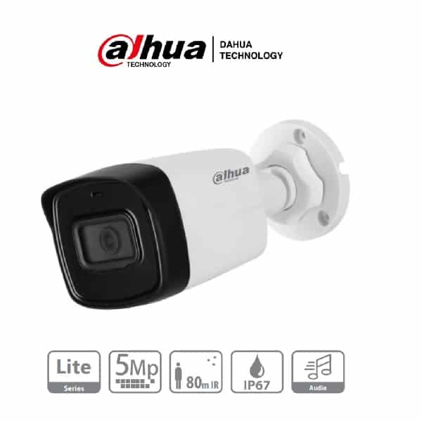 Camara Dahua Bala 5 Mp, Micro, L 2.8mm (Dh-Hac-Hfw1500tln-A-0280b-S2)