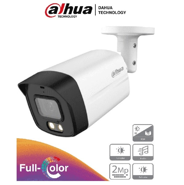 Camara Dahua Bala Full Color 2 Mp, Mic (Dh-Hac-Hfw1239tlmn-A-Led-0360b)