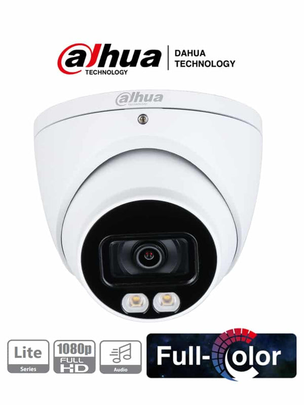 Camara dahua domo f.c. 2 mp, microfono, metal(dh-hac-hdw1239tn-a-led-0360b)