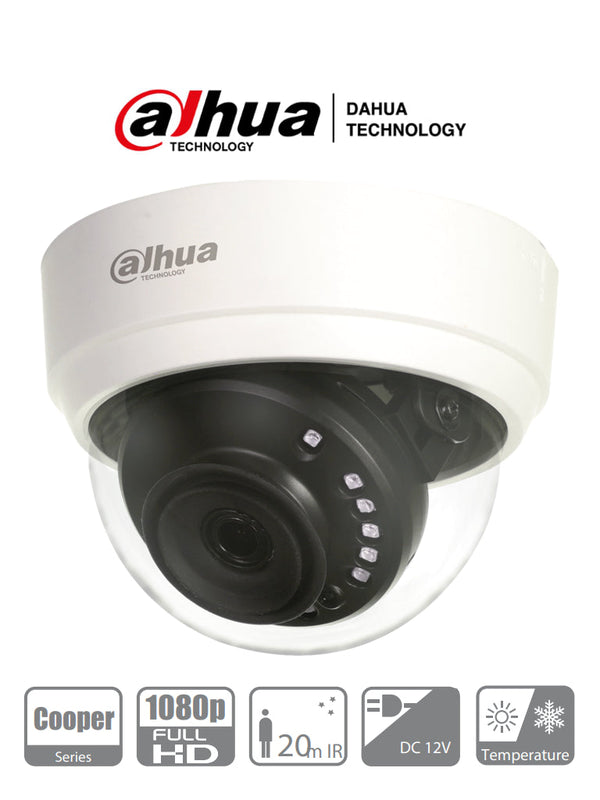 Camara Dahua Domo Hdcvi 2 Mpx, L 2.8 Mm, Ir 20 Metros (Dh-Hac-D1a21n-0280b)