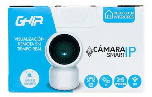 Camara Ghia Ip Inalambrica 2mp, Wifi, Ptz Pan-Tilt, Lente 3.6mm, P2p, Smart Home