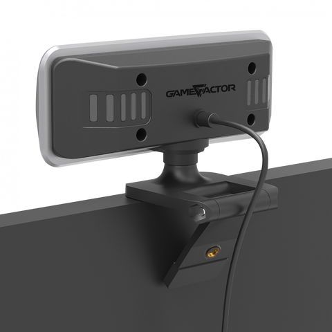 Camara Web Game Factor Full Hd, Led, 30fps, Usb, Microfono, Negra Wg400
