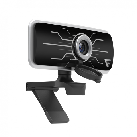 Camara Web Game Factor Full Hd, Led, 30fps, Usb, Microfono, Negra Wg400