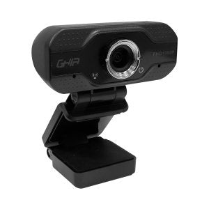 Camara Web Ghia Full Hd 1080p, Enfoque Automatico, Microfono Integrado Via Usb 2.0, Base Ajustable, Color Negro