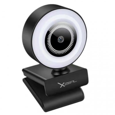 Camara Web Xzeal Fhd 1920x1080 30 Fps Con Micro Aro Led (Xzst300b)