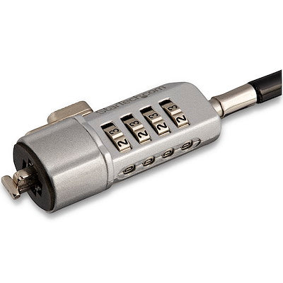 Candado De Seguridad Para Laptop Seguro Con Combinacion De 4 Digitos Para Computadora Laptop Con Cable Recubierto De Vinilo De 1.8 Metros - Startech.Com Modelo Ltlock