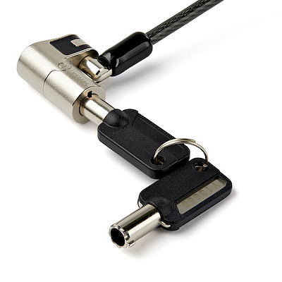 Candado de seguridad universal 3 en 1 - seguro para laptop con ranura k-slot, nano o wedge - cable de 2m antirrobo en acero con llave - startech.com mod. Ltulockkey