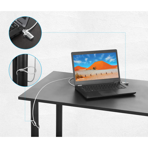 Candado Laptop Manhattan Combinacion 2.0M, 4 Digitos 440448