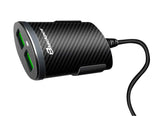 Car Charger Blackpcs 4 Puertos Usb Con Extension 1 Metro (Epi064-Bl)