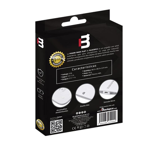 Cargador Blackpcs Flat Wireless 5w
