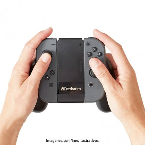 Cargador Grips Verbatim Para Nintendo Switch Black Vb70219