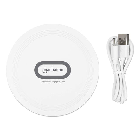 Cargador Inalámbrico Qi Para Celulares 15w Manhattan 406024