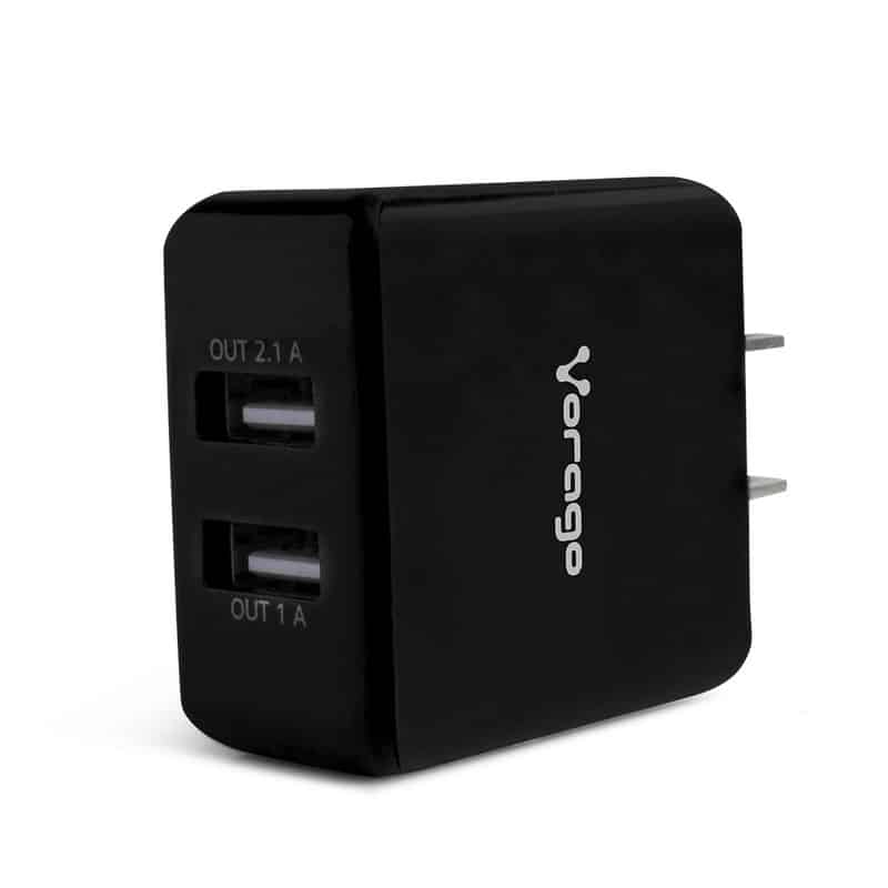 Cargador Para Pared Vorago 2 Puertos Usb Negro Blister Au-106-Bk