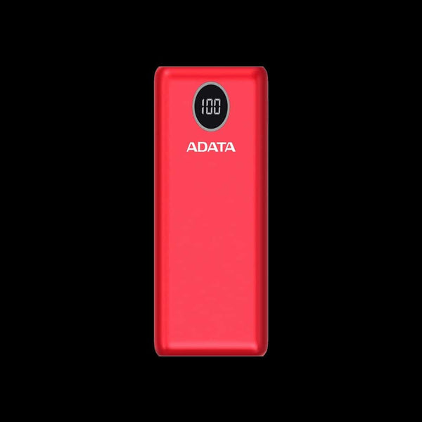 Cargador Portatil Dig Adata P20000Qcd Tipo C Rojo, Ap20000Qcd-Dgt-Crd