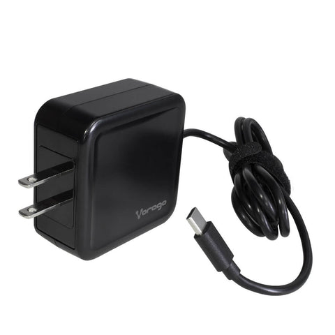Cargador Vorago Au-501 Tipo C 45W Multidispositivos Negro