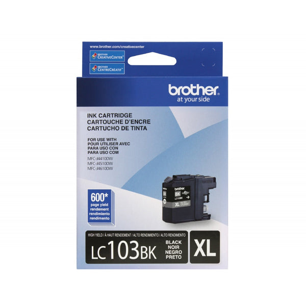 Cartucho Brother Lc103bk Negro 600 Paginas