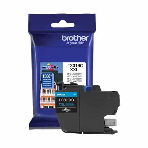 Cartucho Brother Lc3019c Cyan 1500 Paginas Aproximadas, Alto Rendiento Para Mfcj53