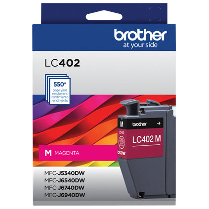 Cartucho Brother Magenta Lc402m 550 Paginas Para Mfcj6940dw