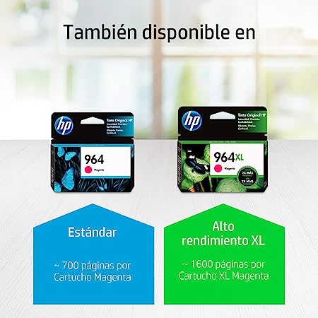 Cartucho De Tinta De Alto Rendimiento Hp 964xl Magenta (3ja55al)