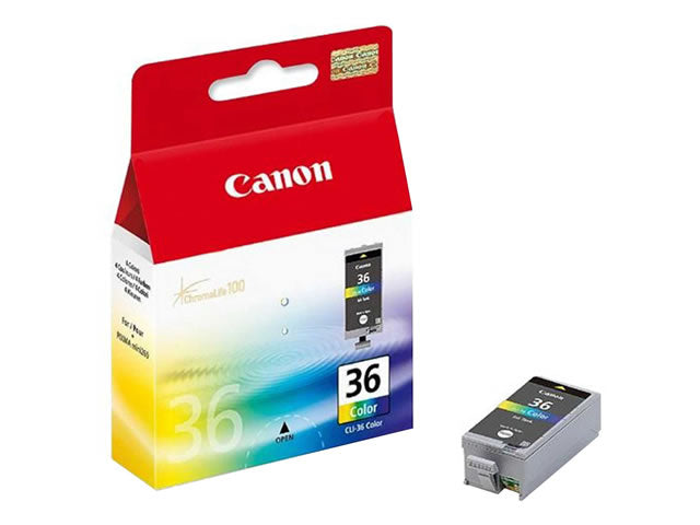 Cartucho De Tinta Canon Cli-36 Color Para Ip100 (1511b002aa)